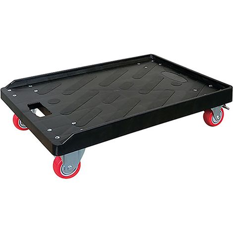 Plateau 3 rebords avec 2 roues pivotantes - Charge max. 300kg - PPR30