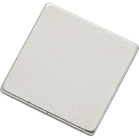 TRU COMPONENTS N35-202002 1564098 Magnet-Pad N35-202002 Silber (L x B) 20 mm x 20 mm 1 St.