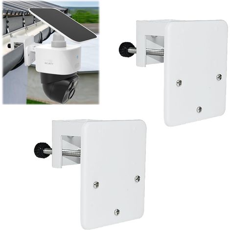2 Pièces Support de Gouttière en Acier Inoxydable Compatibles avec S340/E30/E42, 4G LTE Cam S330, Résistant Aux Intempéries Antirouille, Installation sans Perçage (1/5)