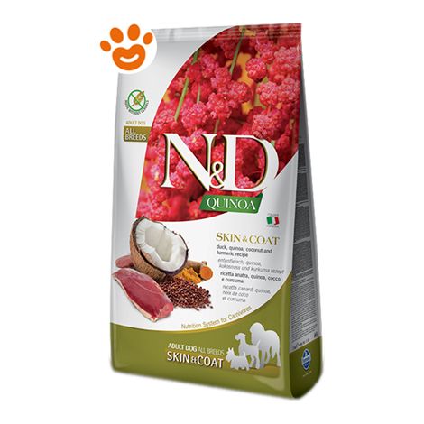 FARMINA CROCCHETTE CANE N&D QUINOA SKIN&COAT ANATRA 2,5 KG