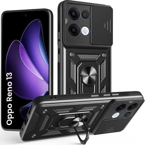 Coque de protection pour Oppo Reno 13, CamShield Slide, noire (1/5)