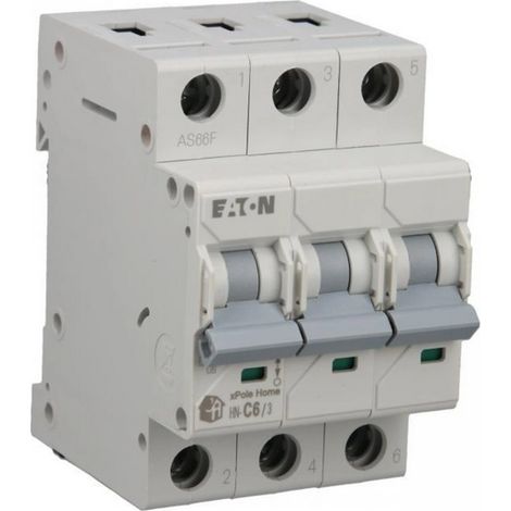 Interruttore automatico 3P C 6A 6kA AC xPole Home HN-C6/3 194888