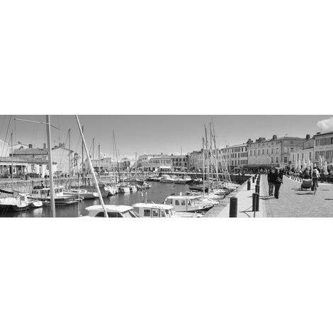 Tableau sur toile Port St Martin 45x135 cm - Impression sur Toile Murale Décorative - Image imprimée en HD sur Toile - Toile sur Châssis en Bois FSC - Fabriqué en France (1/5)