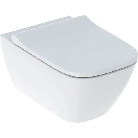 Smyle Square WC suspendu Rimfree avec fixations invisibles, caréné, avec abattant softclose slim, blanc (500.683.01.2)