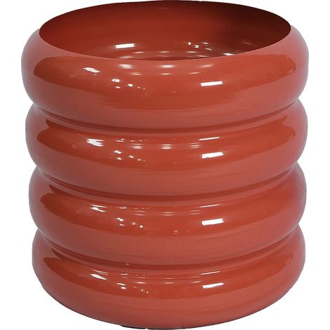 Portavaso in metallo D. 32 x H. 30 cm Terracotta - LUMOZA (1/3)