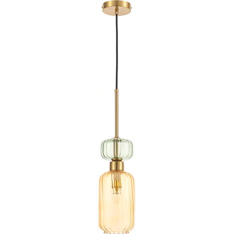 Lampada a sospensione Molly 1 E14 ambra Milagro ML1823 (1/5)