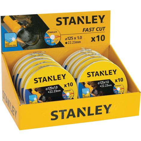 Set di 10 dischi da taglio INOX STANLEY STA38257-XJ (Ø 125 mm) (1/2)