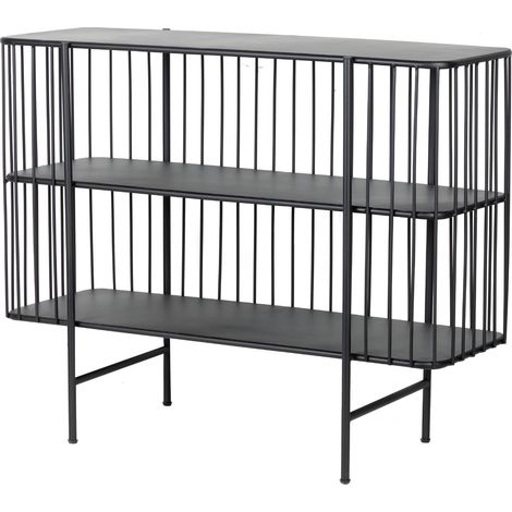 Schwarze Metallkonsole 100X35X80 Cm (1/5)