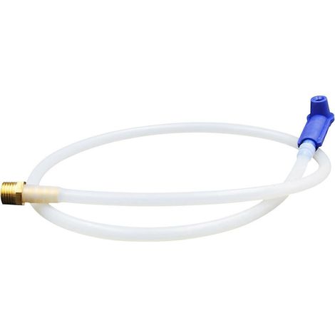 Bouteille de purge de freins 1L pour extracteur de liquide de freins automobile avec tuyau en silicone et crochet de suspension, blanche
