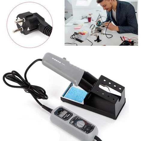 Mini station de soudage portable à pince chauffante 120W 938D LED Digital Display 200480°C SMD Soldering Station (1/5)