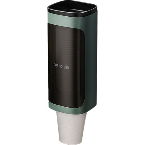 1 Dispensador de vasos, montaje adhesivo, diseño horizontal y vertical, para el hogar, la oficina y el restaurante. (1/5)