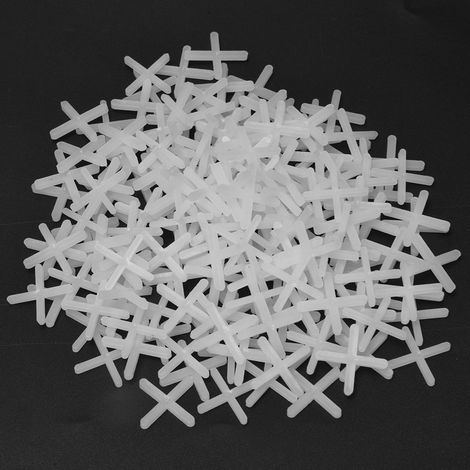 2000 pièces croix carrelage plastique épaisseur 2mm/2.5mm système de nivellement réutilisable pour carreleur maçon outil pose céramique (1/5)