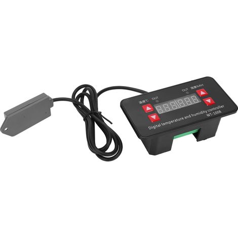 Contrôleur de température et d'humidité à affichage numérique pour serre, interrupteur WT-1008, 110-220 V CA (1/5)