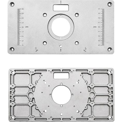 Plateau d'insertion pour table à défonceuse en alliage d'aluminium léger robuste gravure laser précise pour bois travail affleureuse plateau rabattable (1/5)