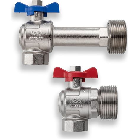 Kermi x-net Eck-Kugelhahn-Set 1'' AG x 1'' IG, SFVZEKH0004