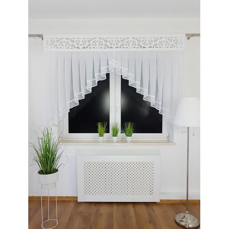 Tenda con pannello traforato, bianca, 200 cm (1/5)