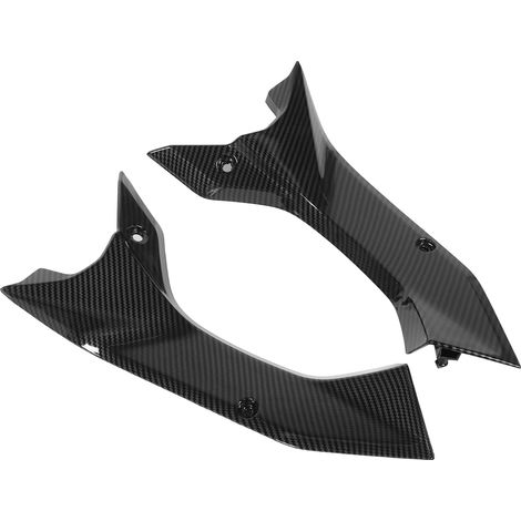 Cache latéral de conduit d'air style fibre de carbone, pièce de carénage compatible avec Yamaha YZF R6 2017-2020 (1/5)