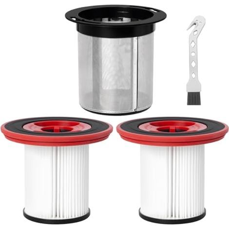 12040193 Filtre de rechange pour aspirateur sans fil Bosch Unlimited Series 7 BKS711XXL BBS712A BKS711MALL BBS711W BCS711GB, 3 préfiltre en acier inoxydable + 6 filtres HEPA + 1 brosse de nettoyage (1/4)