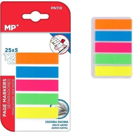 Cartoncini fluorescenti 45x12mm 5x25K