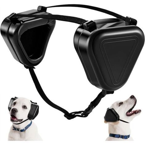 Dog noise protection earmuffs, dog hearing protection earmuffs, black (1/5)