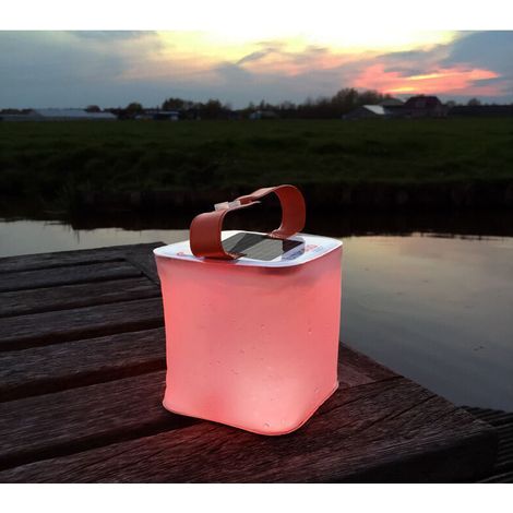 Lampe Solaire Camping Gonflable, Lantern Camping Pliable à LED Rechargeable avec USB, Étanche IP67, Poignée Antidérapante, 7 couleurs pour Randonnée/Pêche/Tente/Jardin/Lecture-Gris (1/5)