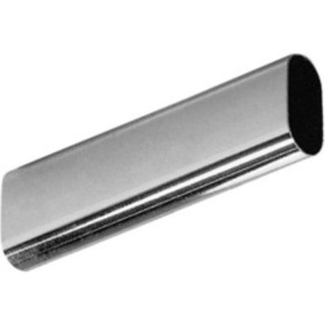 TUBO OVALE CROMATO MM.30X15 ASTE DA ML.3. Prezzo per 1 pezzo.
