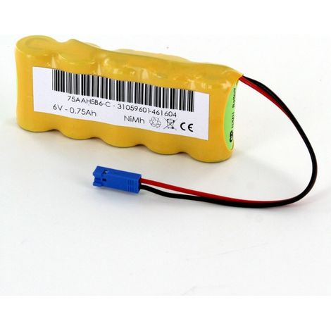 Batterie 6V 600mAh NiMh pour tableau d'affichage STRAMATEL