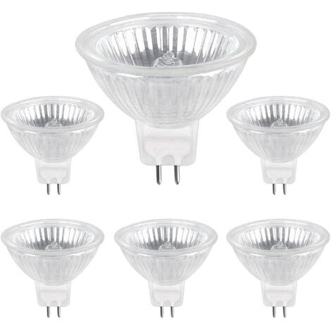 GU5.3 50W 12V Halogenlampe, 800lm Warmweiß 2700K, dimmbar, MR16 Halogen-Spotlampe, 6er-Pack (1/4)