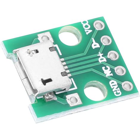 50 modules adaptateurs convertisseurs d'interface micro USB femelle vers broche DiP 2,54 mm (1/5)