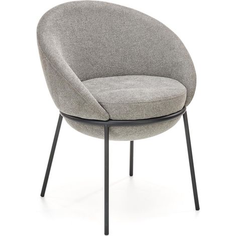 Silla Houston Gloria, Gris, 78x61x59cm, Tapiz, Metálico (1/5)