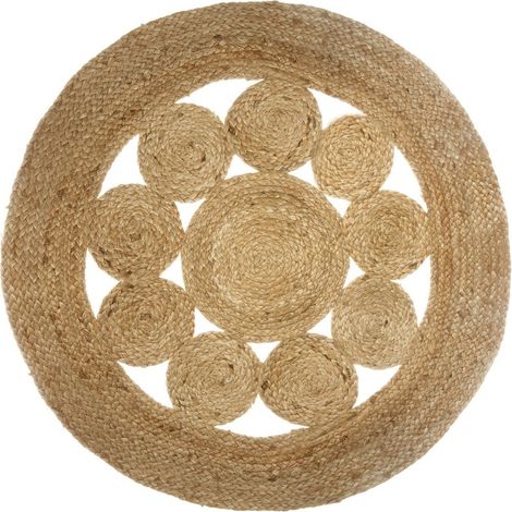 Tapis jute ajouré 80 cm (1/3)