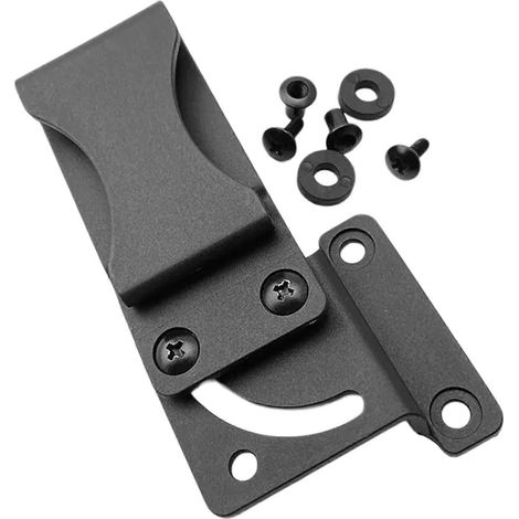 Accessoires pour étui K : clip de ceinture, clip dorsal K avec vis, clip de ceinture, clip de poche pour étui K, clip K noir style C. (1/5)
