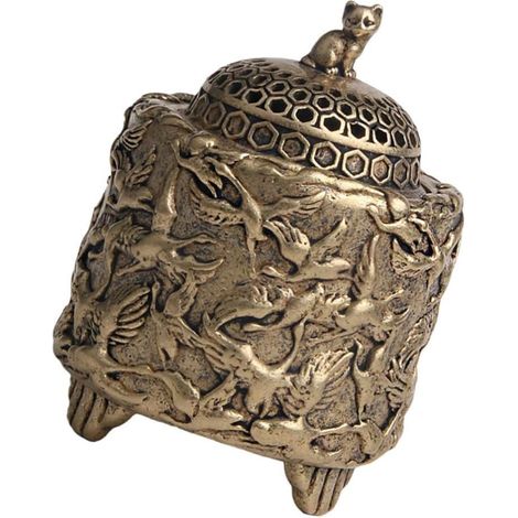 Brûleur Encens Délicat pour Intérieur Ornement Créatif Brûleur Arômes pour Poêle Marron (1/5)