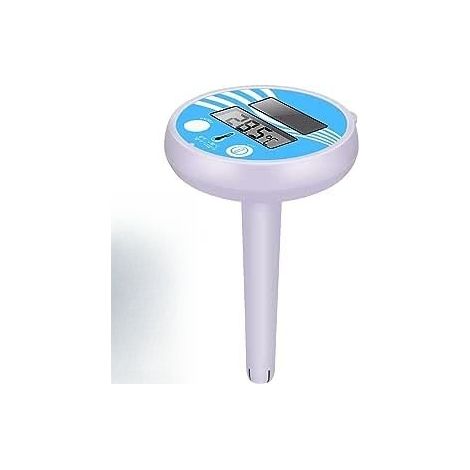 Solarbetriebenes digitales Poolthermometer für Schwimmbäder/Teiche/Whirlpools, zwei Tasten
