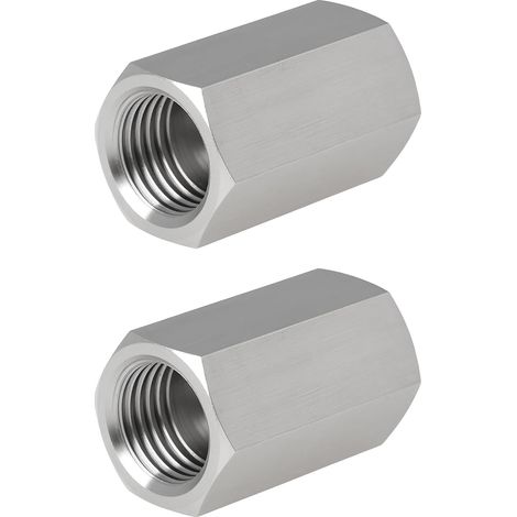 2pcs 1/4 NPT 304 Stainless Steel Female Pipe Fitting Adapter for Tubes (1/5)