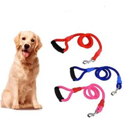 TrAdE Shop Traesio - Guinzaglio A Corda Cani Taglia Media E Grande 114 Cm Con Moschettone - (1/5)
