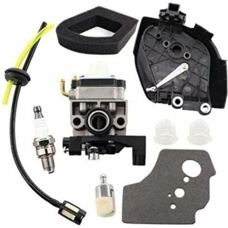 Carburateur avec filtre à air, couvercle de filtre à air et boîtier de tuyau à essence pour moteur Honda GX35 GX35NT HHT35S 1.3 CV, pour débroussailleuse et mini moteur à essence. (1/4)