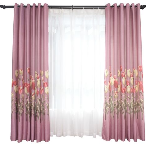 Rideau Occultant En Polyester Pour Chambre Et Salon - Tissu Anti-UV Et Isolation Thermique - Décoration Intérieure Élégante - 1 Pièce (1/5)