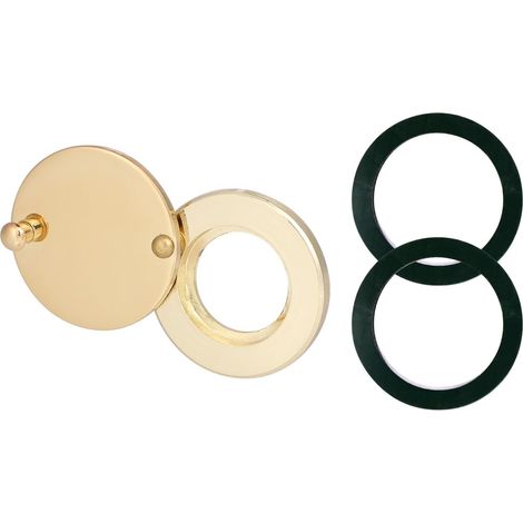 Couvercle de Judas - 1 Pièce - Métal Électroplaqué - Protection Intimité et Sécurité - Maison Hôtel Bureau - Doré ou Vert Foncé (1/5)