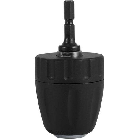 Schraubendreherfutter, Schnellspannbohrfutter 0,8–10 mm 3/8 Zoll-24UNF mit 1/4-Zoll-Sechskantaufnahme, Bohrzubehör (1/4)