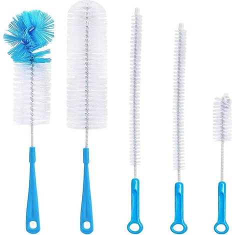Goupillons à biberon, goupillon de nettoyage à long manche, lot de 5.-AquaForge (1/5)
