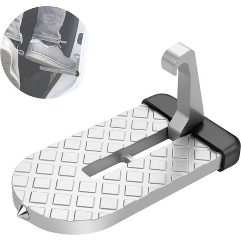 Marchepied de porte voiture pliable antidérapant avec marteau de sécurité d'urgence – pour véhicules, camping-cars et camions (1/5)