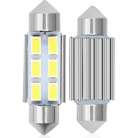 Stück C5W LED 36mm 5630 SMD 6 LED Glühbirne Kuppellampe Soffitte C5W LED DC 12V Weiß Auto (1/5)