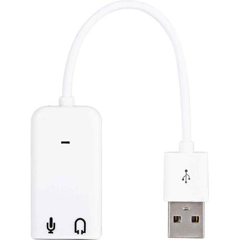 1 Adaptateur carte son USB 2.0, effet virtuel 7.1 canaux, indicateur LED, pour ordinateur XP (1/5)