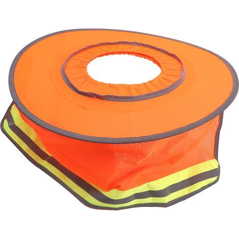 Casque de chantier respirant avec visière et bandes réfléchissantes pour une protection solaire estivale optimale des travailleurs de la construction