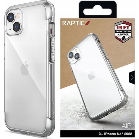 Raptic X-Doria Air Schutzhülle für iPhone 14 Plus, gepanzert, Silber (1/5)