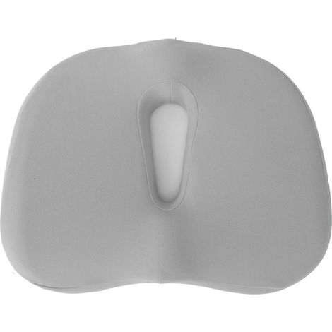 Coussin de siège en mousse à mémoire de forme, noyau creux orthopédique, respirant, pour hémorroïdes, utilisation bureau voiture maison, gris (1/5)