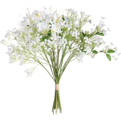 Künstlicher Blumenstrauß VEIROS 38 cm Weiß (1/5)