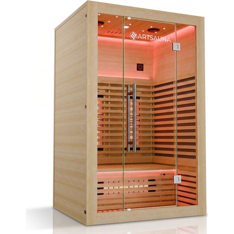 Cabina a infrarossi Trondheim 120  120 x 105 cm 190 cm Tecnologia duale con regolazione dell'intensità 2 persone (1/2)