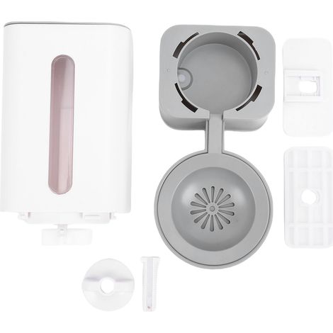 Distributeur d'eau automatique suspendu pour animaux de compagnie, bouteille Cage de 1,5 l, Station automatique pour chiens et chats, gris (1/5)